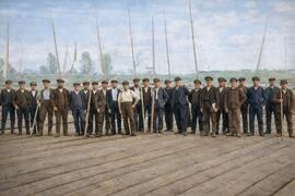 Gruppe von Rheinflößern 1