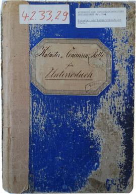 Amtsbuch der Gemeindeverwaltung Unterrodach. Kataster- und Concurrenz-Rolle für Unterrodach 1